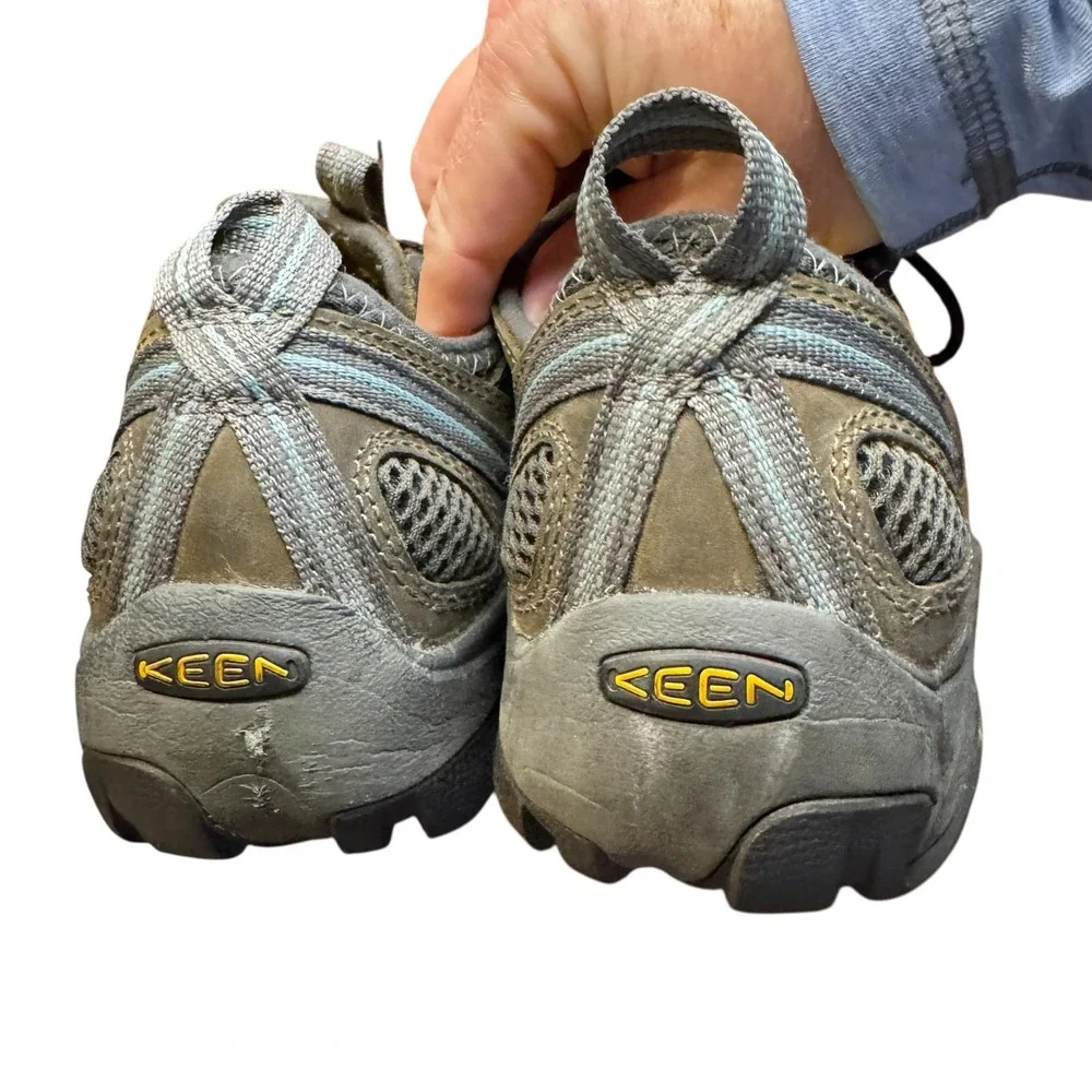 Keen Utility Flint Low Shoes Mens Size‎ 6.5 Steel Toe Gray Black Work ASTM